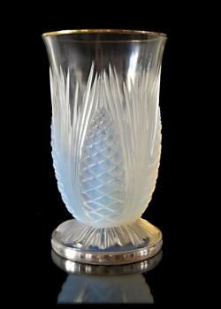 Art Deco OPÁLOVÁ VÁZA SE STŘÍBREM - zn. VERLYS Art Deco OPÁLOVÁ VÁZA SE STŘÍBREM - zn. VERLYS